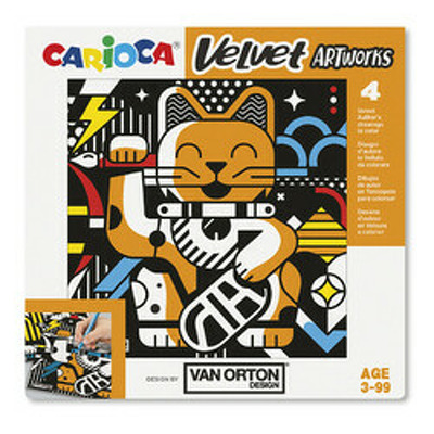 Planse din catifea Van Orton pentru colorat Carioca Velvet