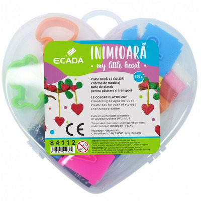 Plastilina 12 culori in forma de inima