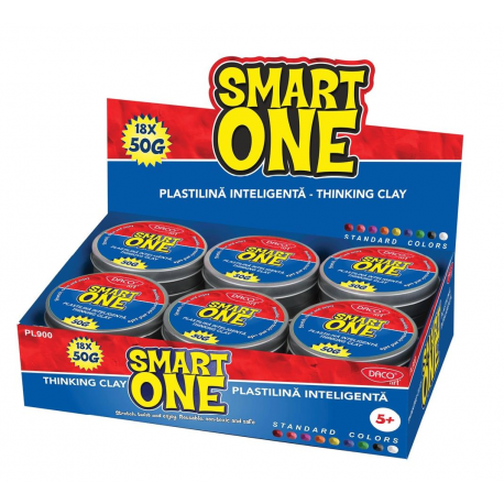 Plastilina Inteligenta 50 g Smart One PL900 Daco