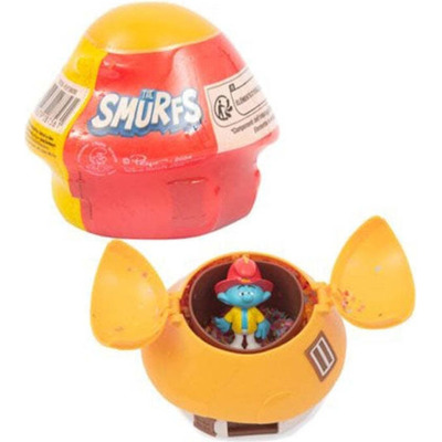 Portocaliu Figurine si Casuta Ciuperca Strumfii