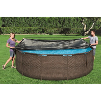 Prelata pentruPiscine Rotunde cu Cadru Metalic