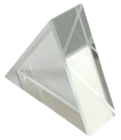 Prisma triunghiulara echilaterala din sticla