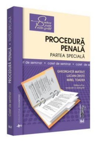 Procedura penala. Partea speciala. Caiet de seminar - Gheorghita Mateut (Editia a II-a, revazuta si adaugita)