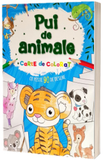 Pui de animale. Carte de colorat