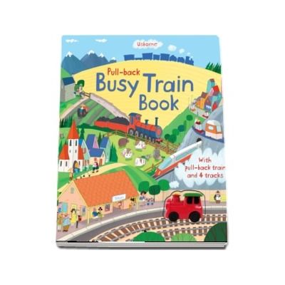 Pull-back busy train book