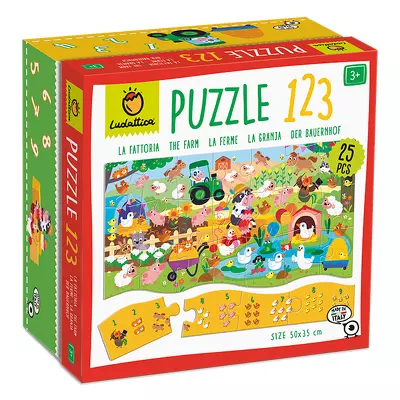 Puzzle 123 - Ferma, Ludattica, 3 ani+