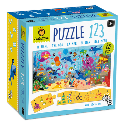 Puzzle 123 - Marea, Ludattica, 3 ani+, 25 piese