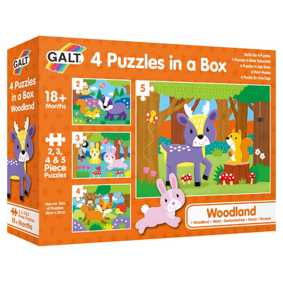 Puzzle 4 in 1 Galt - In padure, 2/3/4/5 piese