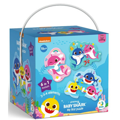 Puzzle 6 in 1 - Baby Shark (2, 3, 4 piese)