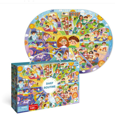 Puzzle - Activitatile zilnice (100 piese)