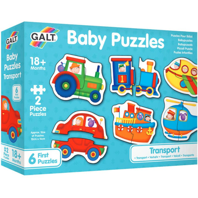 Puzzle bebelusi Galt, Duo Transport, 12 piese