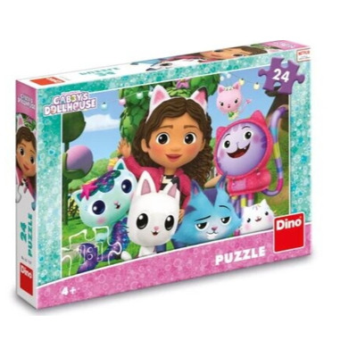Puzzle - Casa de papusi a lui Gabby (24 piese)