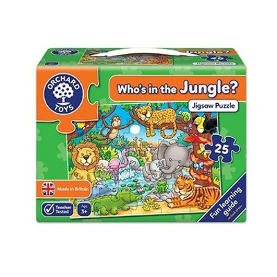 Puzzle cu activitati Cine este in jungla? WHO'S IN THE JUNGLE?