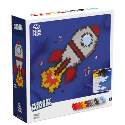 Puzzle cu numere Plus Plus Racheta 500 piese