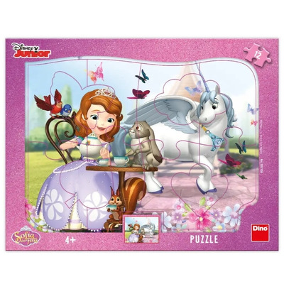 Puzzle cu rama - Printesa Sofia si ora ceaiului (12 piese)