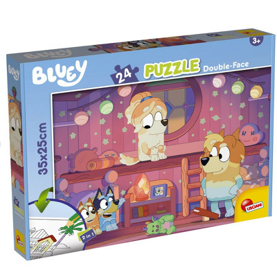 Puzzle de colorat - Bluey si ora de povesti (24 piese)
