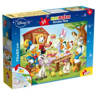 Puzzle de colorat - Familia Donald Duck (35 piese)