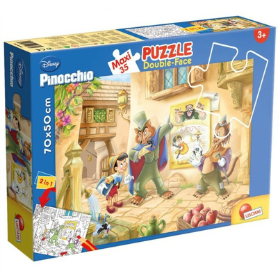 Puzzle de colorat maxi - Pinocchio (35 piese)