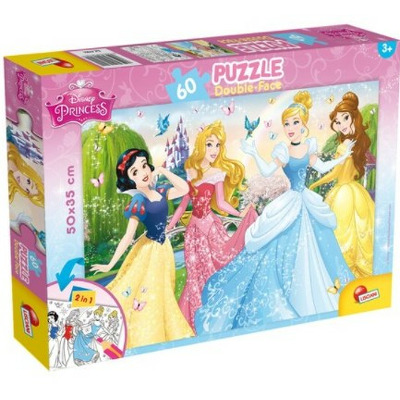 Puzzle de colorat - Printese Disney (60 piese)