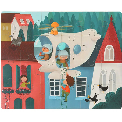 Puzzle din lemn - Elicopter