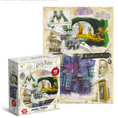 Puzzle Harry Potter - Ministerul Magiei si Aleea Nocturn (450 piese)