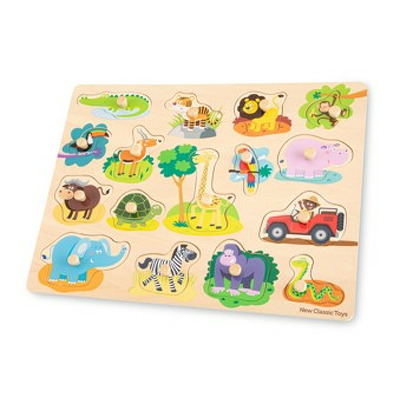 Puzzle lemn Safari 17 piese NEW