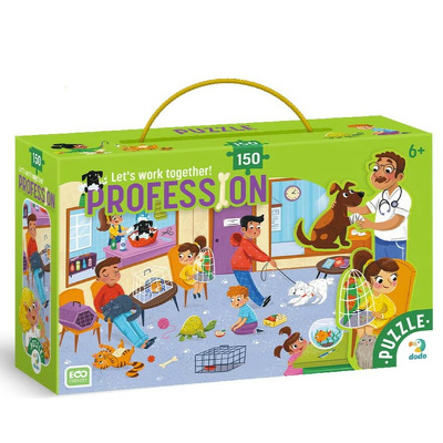 Puzzle meserii - Medic veterinar (150 piese)