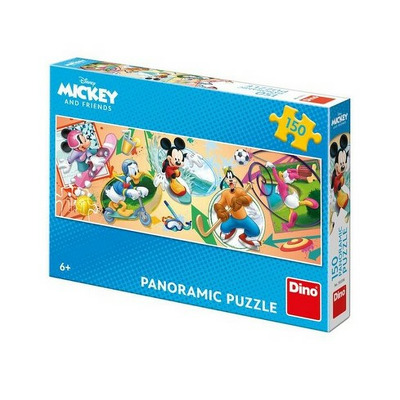 Puzzle - Mickey si prietenii la ora de sport (150 piese)