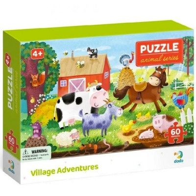 Puzzle - Peripetii la ferma (60 piese)