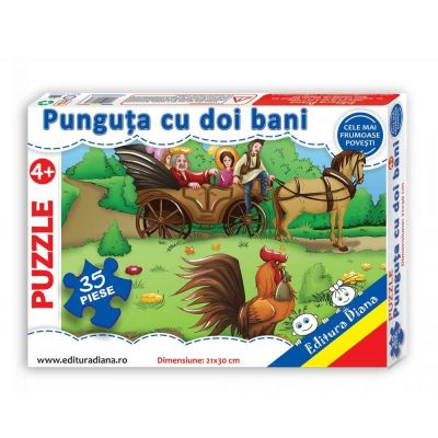 Puzzle, Punguta cu doi bani. 35 de piese