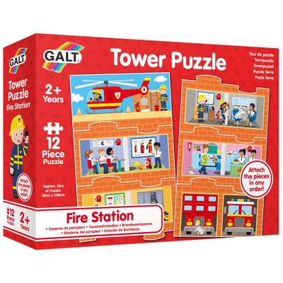 Puzzle turn pompieri Galt, 12 piese extra lungi