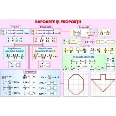 Rapoarte si proportii. Numere intregi. Plansa