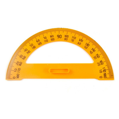 Raportor plastic pentru tabla scolara
