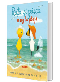 Rata si gasca merg la plaja