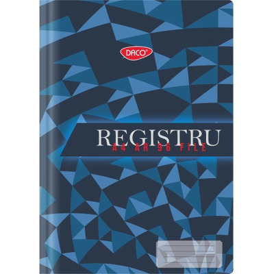 Registru A4 96 file, model albastru RG496AR