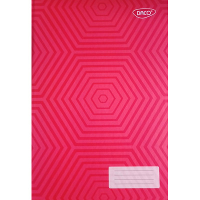 Registru A4 96 file, model geometric, rosu RG496DR