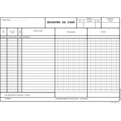 Registru de casa autocopiativ format A4, 50 set/ carnet