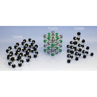 Retele cristaline 3 in 1 - grafit - clorura de sodiu - diamant