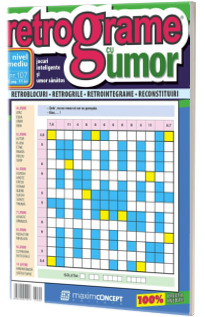 Retrograme cu umor, numarul 107. Nivel mediu, jocuri inteligente si umor sanatos