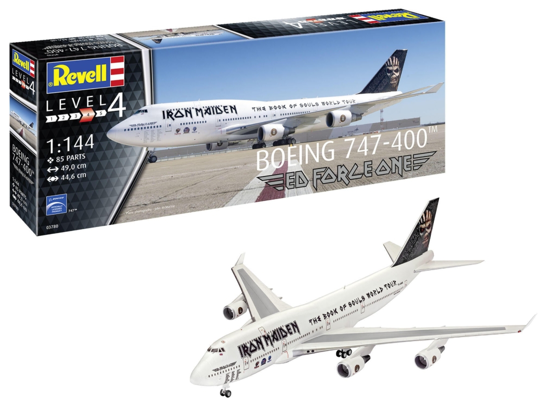 Revell Avion Boeing 747-400 Iron Maiden Ed Force One REV03780