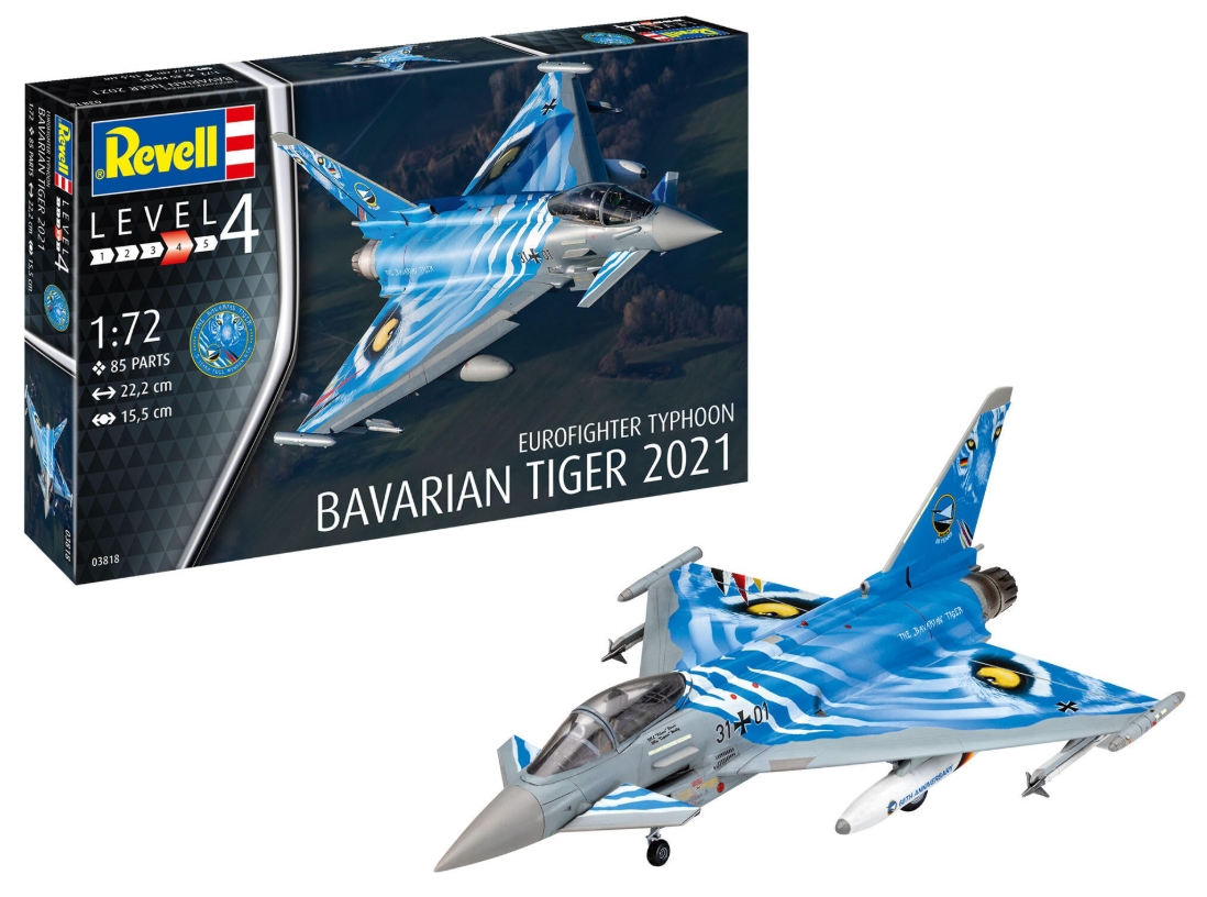 Revell avion Eurofighter Typhoon Bavarian Tiger 2021