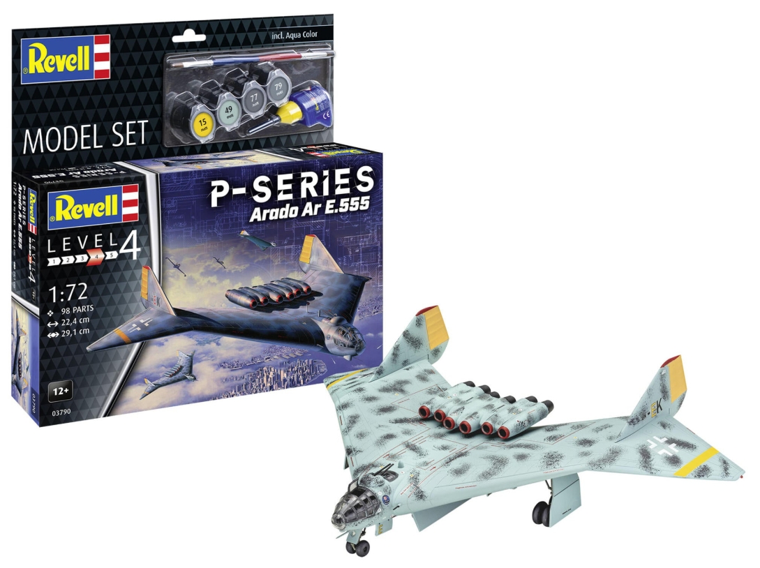 Revell avion model set Arado Ar E.555 - P - series