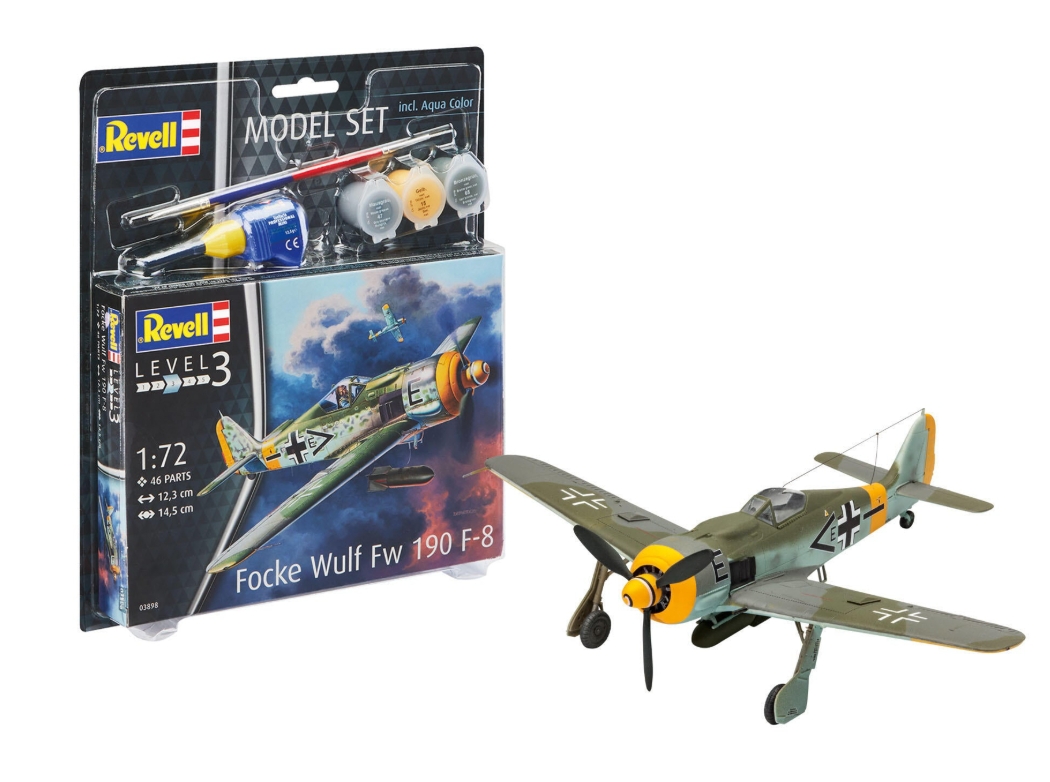 Revell avion model set Focke Wulf Fw190 F-8