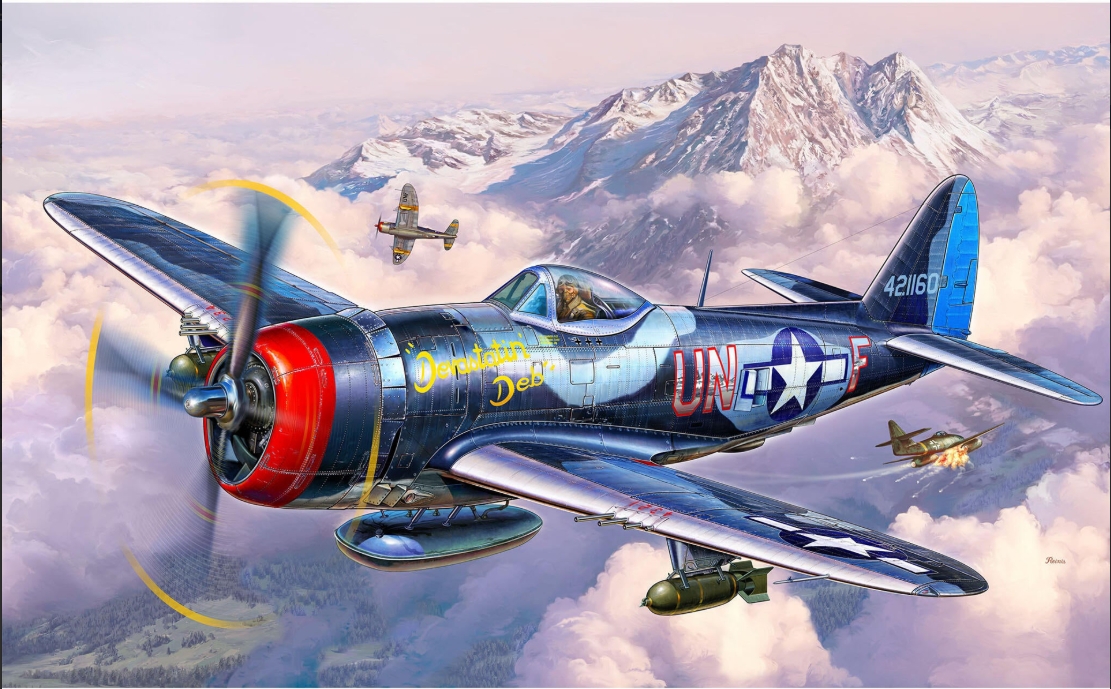 Revell avion model Set P - 47M Thunderbolt