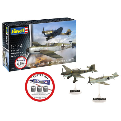 Revell Avion Starter Kit Messerschmitt Bf109E & Ju87B Stuka Rev73770
