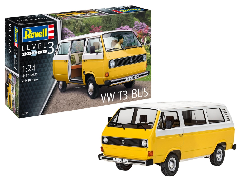 Revell macheta VW T3 bus. Kit plastic