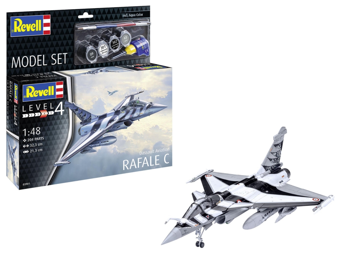 Revell Model Set Dassault Rafale C – Scara,  Kit Complet