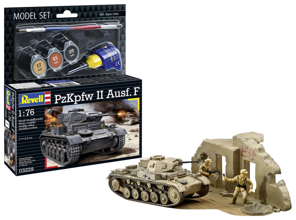 Revell model set tanc PzKpfw II Ausf. Kit complet
