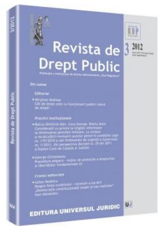 Revista de Drept Public nr. 3/2012