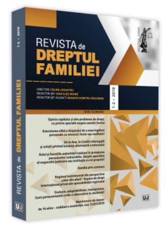 Revista de Dreptul Familiei nr. 1-2/2019